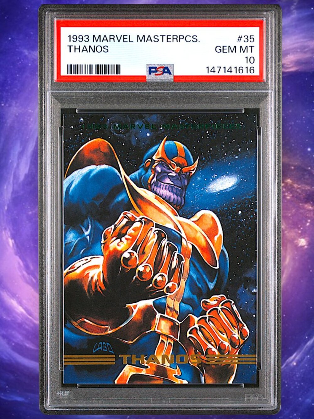 1993 Marvel Masterpieces #35 Thanos PSA 10 Gem Mnt